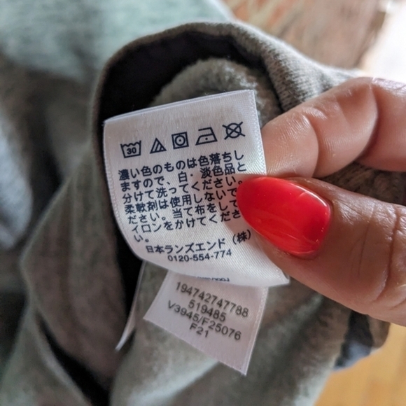 Lands' End XL Heathered Cowl Neck Oeko-Tex Standard 100 Pullover Sweater - Picture 6 of 11